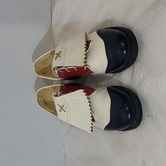 Vintage Fairway By Avon Women's Golf Shoes Red White and Blue  Size 7.5 - Picture 2 of 12